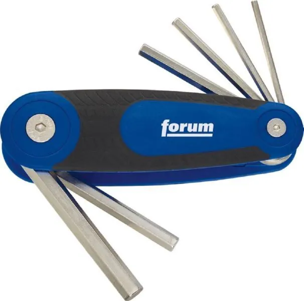 FORUM Handklapphalter Stiftschlüssel für Sechskant 2,5 bis 8 mm 6 teilig