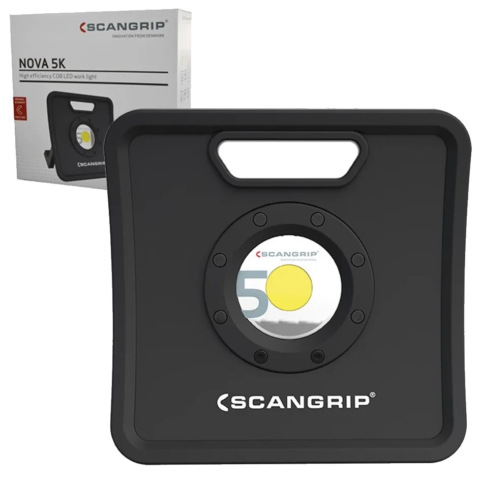 SCANGRIP 03.5442 NOVA 5K COB LED Arbeitslicht dimmbar robust 5000 Lumen