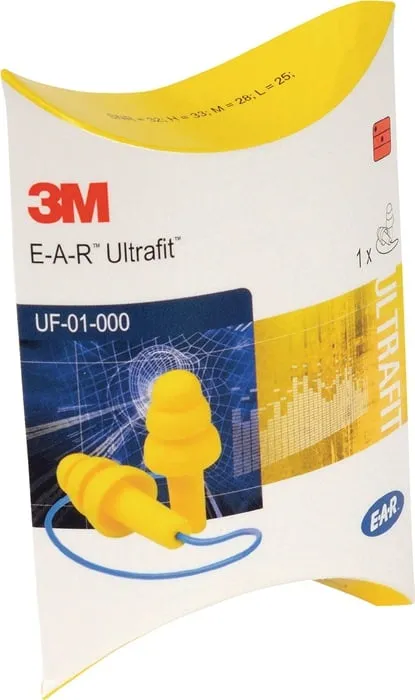 Gehörschutzstöpsel E-A-R™ Ultrafit™ EN 352-2:2020 SNR 29 dB 50PA/Krt.3M