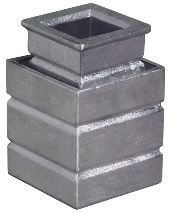 Steinbuchse f.Vierkantstangen 13mm Gusseisen 2-tlg.DENI