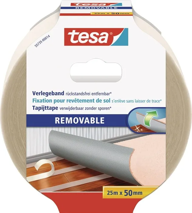 Doppelseitiges Verlegeband 55735 L.25m B.50mm Rl.TESA VE: 6St.