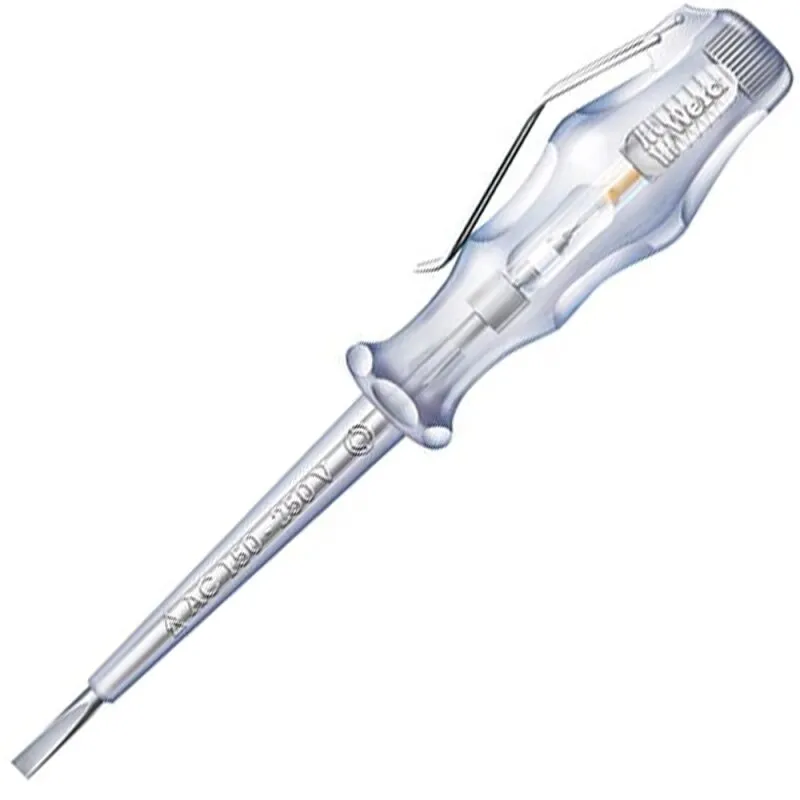 Phasenprüfer VDE einpolig 3 x 0,5 x 70 mm Wera