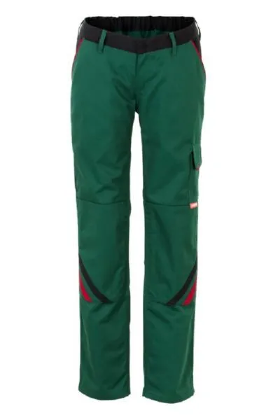 Planam Highline Damen Bundhose grün schwarz rot Größe 50