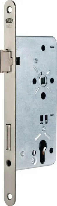 Haustür-Einsteckschloss 0024 PZW 20/65/92/10mm DIN R silber rd BKS