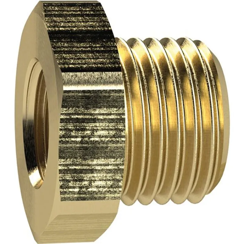 Reduziernippel kurz zylindrisch Messing AG G1/2 IG G1/4