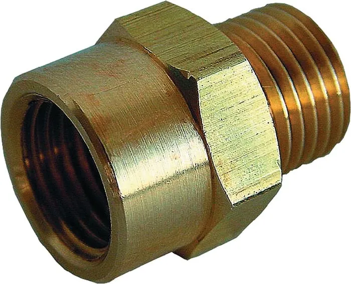 Doppelgewindenippel MS AG G 1/4 IG G 3/8 EWO VE: 10St.