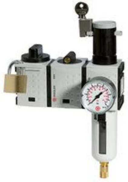 RIEGLER Wartungsstation Safety Futura KH-AV-FR VA BG2 G3/8 2,5 bis 8 bar