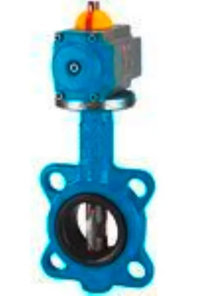 RIEGLER Zwischenflansch Absperrklappe pneumatischer Stellantrieb doppeltwirkend DN80