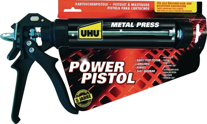 Kartuschenpresse POWER PISTOL MET 360 Grad drehb.UHU VE: 6St.