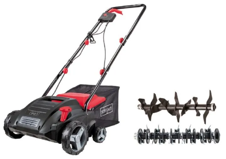 Scheppach Elektro-Vertikutierer inklusive Messerwalze und Lüfterwalze Schnittbreite 32 cm