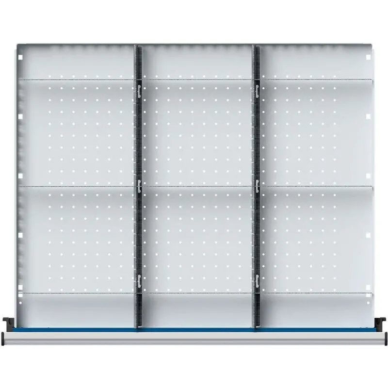 Schubladeneinteilungssatz für FH 180 mm 1/3 Teilung für Schublade B750 x T600 mm