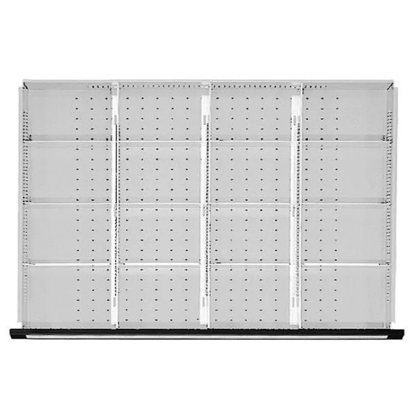Schubladeneinteilungssatz für FH90 mm 1/4 Teilung für Schublade B900 x T600 mm