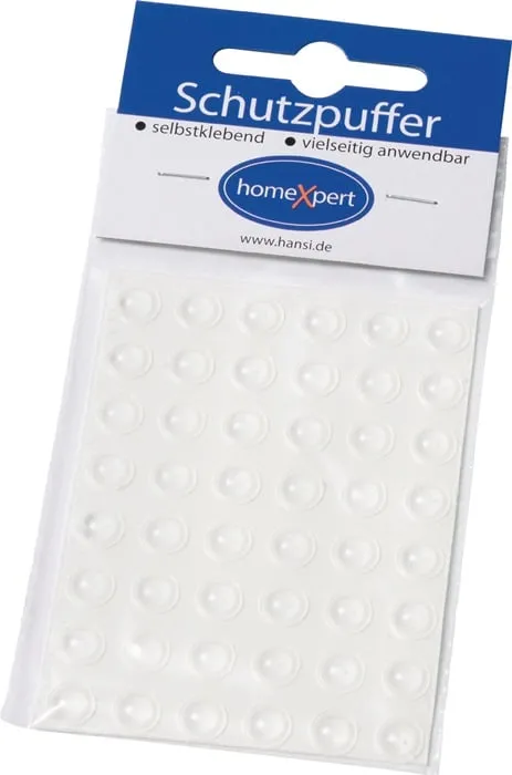 Schutzpuffer Clear 6,4mm Ku.transp.Linse selbstkl.