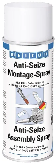 Montagepaste Anti-Seize 400 ml anthrazit Spraydose WEICON VE: 12St.