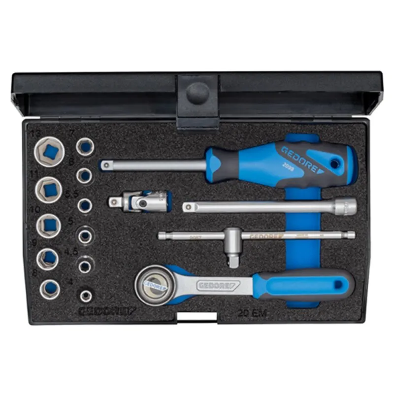 Steckschlüssel-Garnitur 1/4" Gedore