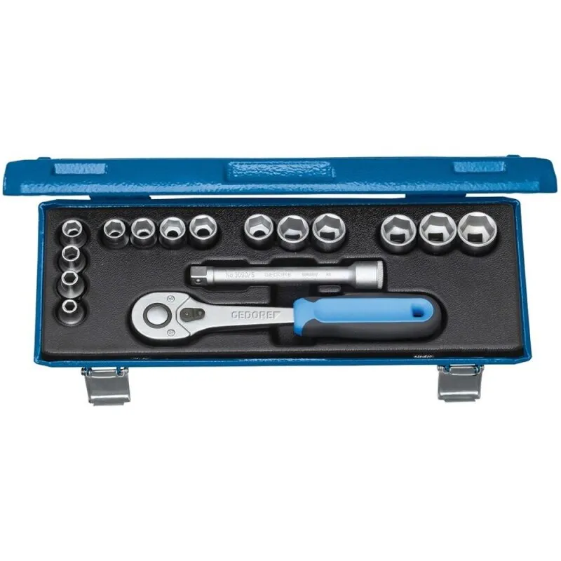 Steckschlüssel-Garnitur 3/8" 30JMU-10 16-teilig Gedore