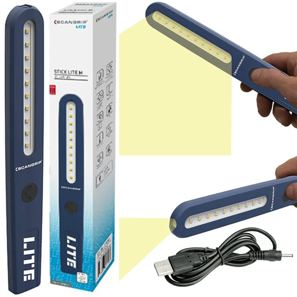 SCANGRIP STICK LITE M SMD LED Akku Arbeitsleuchte Akkulampe Magnet 03.5639 jetzt 03.5666