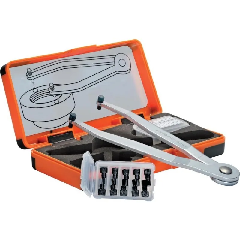 Stirnlochschlüssel-Satz verstellbar 8-100 mm AMF