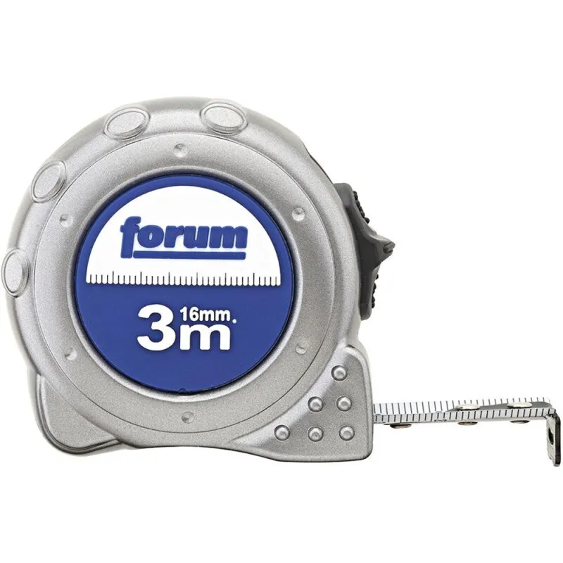 Taschenbandmaß Stahlband 3 m x 16 mm FORUM
