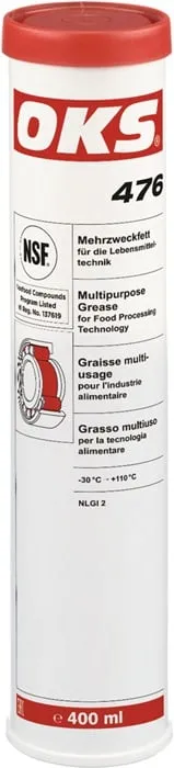 Mehrzweckfett f.die Lebensmitteltechnik OKS 476 400ml weiß NSF H1 Kartusche OKS VE: 10St.