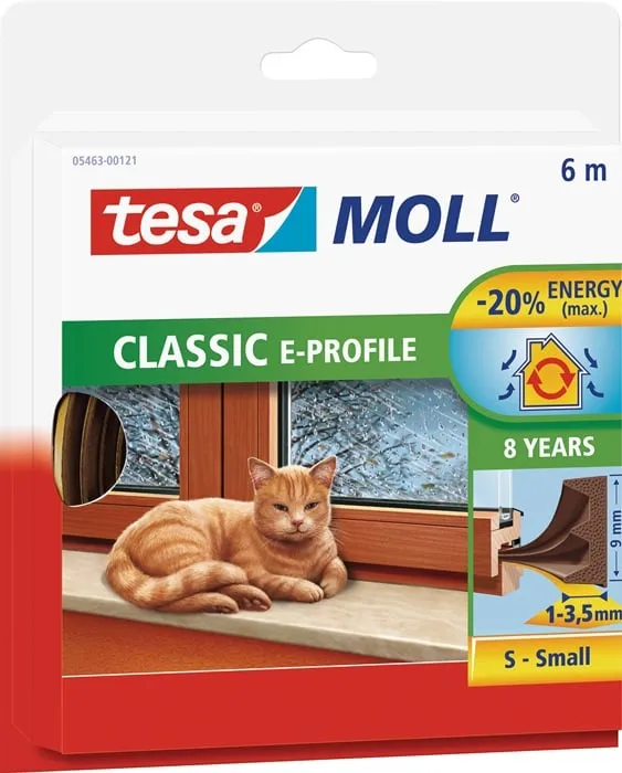 Fenster-/Türmoll tesamoll® 5463 B9mmxH4mmxL6m braun TESA VE: 10St.