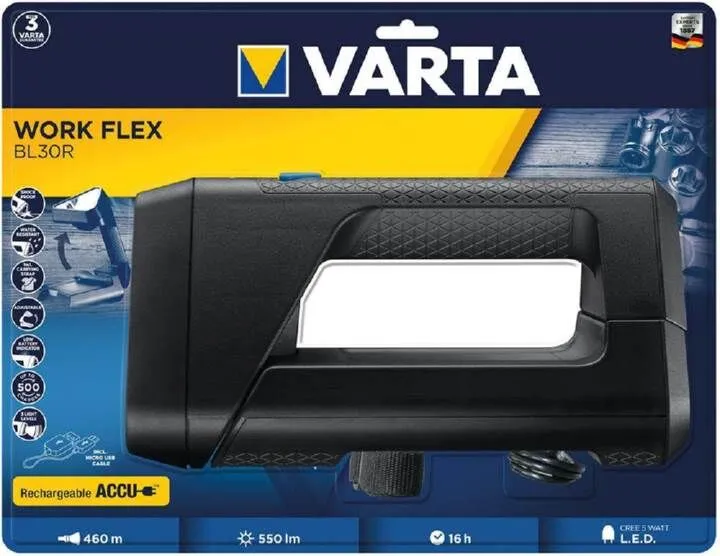 VARTA Handscheinwerfer Work Flex BL30R mit Akku