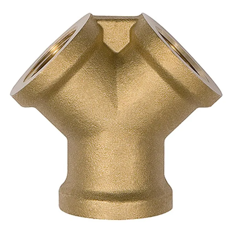 Verteiler Messing G1/2 2x Innengewinde