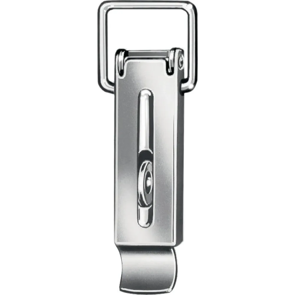 VORMANN Spannverschluss, Stahl blau verzinkt, Höhe 110 mm Breite 37 mm, mit Plombiermöglichkeit DIN 3133