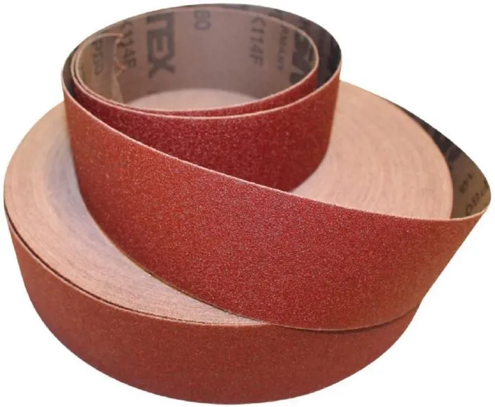 VSM Schleifgewebesparrolle KK114F Schleifgewebe 115 mm K100 Sparrolle
