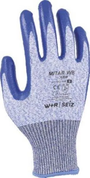 W+R Schnittschutzhandschuh Mitar WB Eco Grip Größe 11 blau schwarz