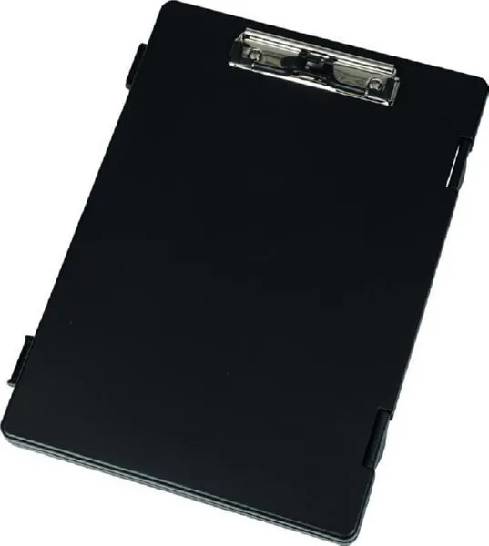Wedo Klemmbrett A4 schwarz mit Aufbewahrungsfach