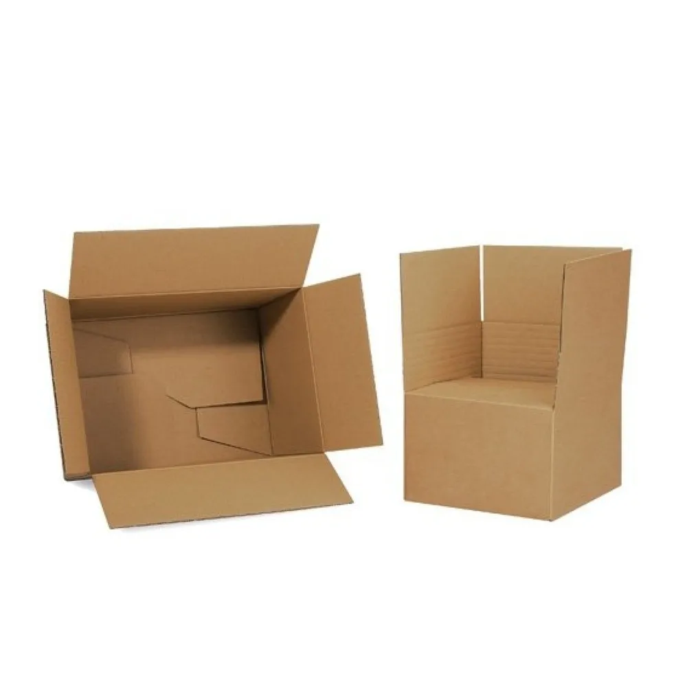 Wellpapp-Faltkarton 1-wellig, 320 x 220 x 160 mm, Qualität 1.20, braun