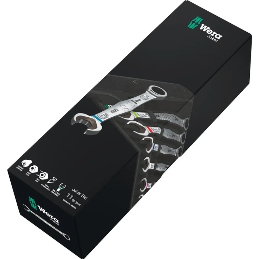 WERA Maulringratschenschlüsselsatz Joker 4-tlg.SW 10-19mm ger