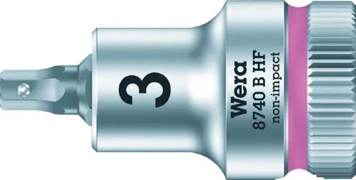 Wera Schraubendrehereinsatz 3/8 Zoll Innensechskant 3 x 35 mm