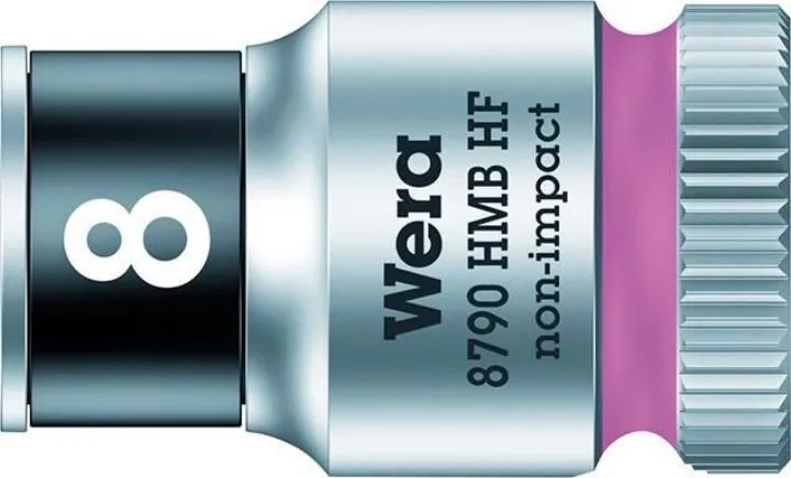 Wera Steckschlüsseleinsatz Sechskant 3/8 Zoll 8 mm mit Haltefunktion