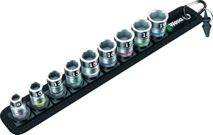 Wera Steckschlüsseleinsatz Satz mit Haltefunktion 3/8 Zoll 10 teilig