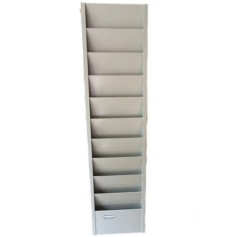 Werkstattplaner WSP 110 RAL 9007 graualuminium - 10 Fächer