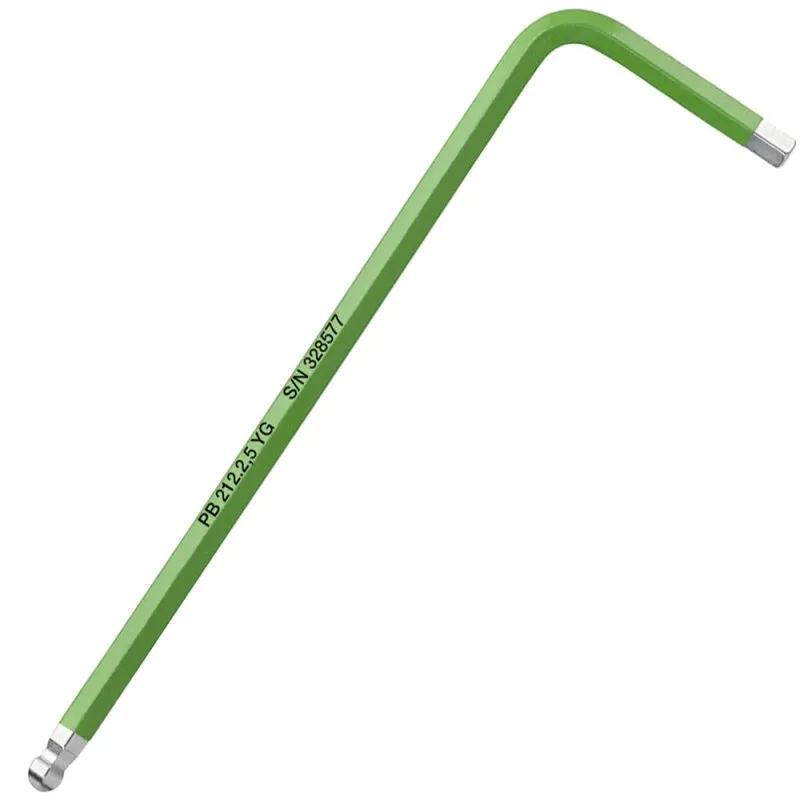 Winkelschraubendreher DIN 911 Kugelkopf Rainbow 2,5 mm PB Swiss Tools