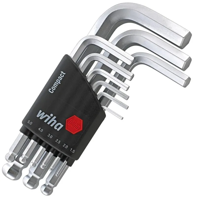 Winkelschraubendreher- Satz im Handhalter 9-teilig 1,5-10 mm mit Kugelkopf Wiha