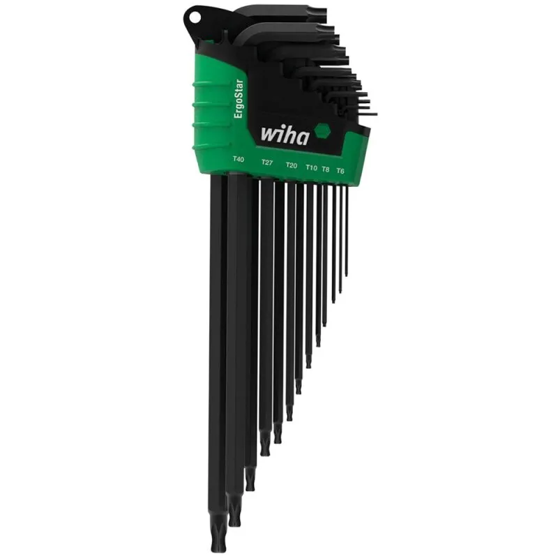 Winkelschraubendreher- Satz mit Kugelkopf 13-teilig T5-T45 schwarz ErgoStar Wiha