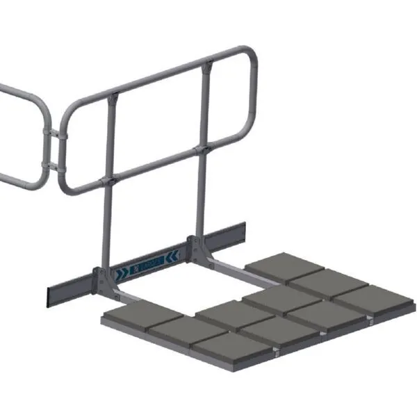 Zarges Dachgeländer mit Verbinder 1265 x 2200 mm