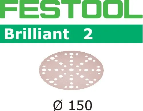 Festool Schleifscheiben Brilliant 2 Klett 150 mm 48 Loch P40 bis P400