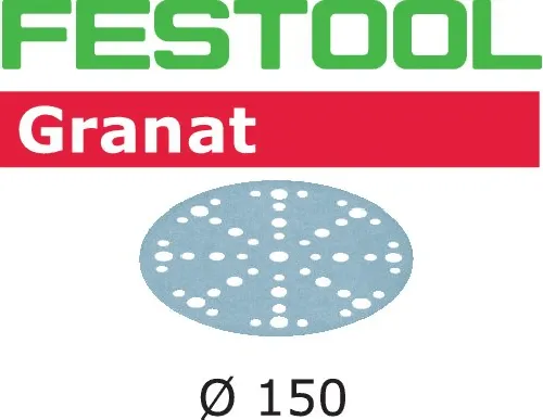 Festool Schleifscheiben Granat Klett 150 mm 48 Loch P40 bis P320 10er Pack